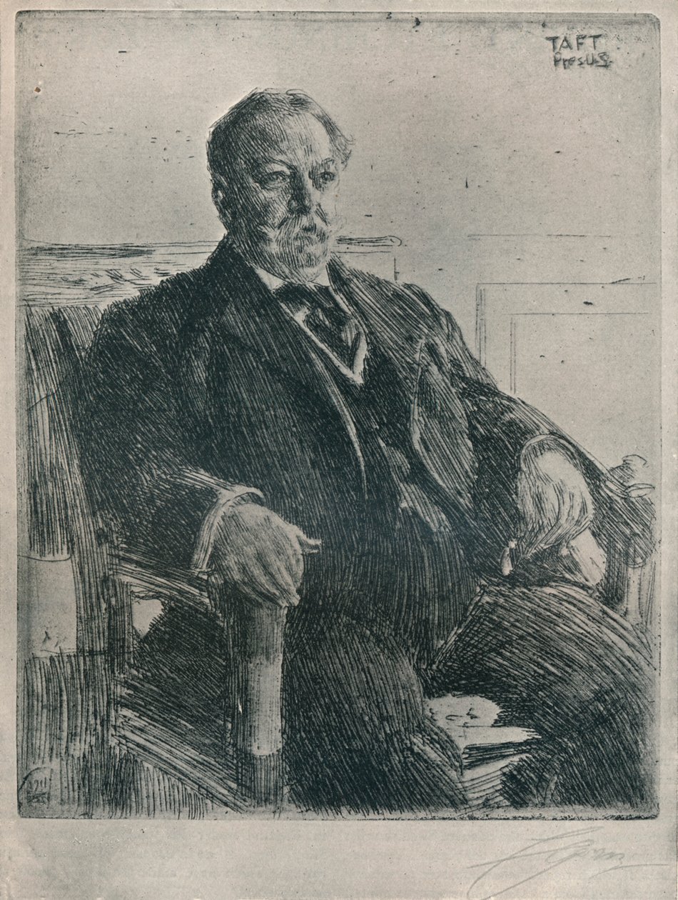 Präsident Taft, 1911 von Anders Leonard Zorn