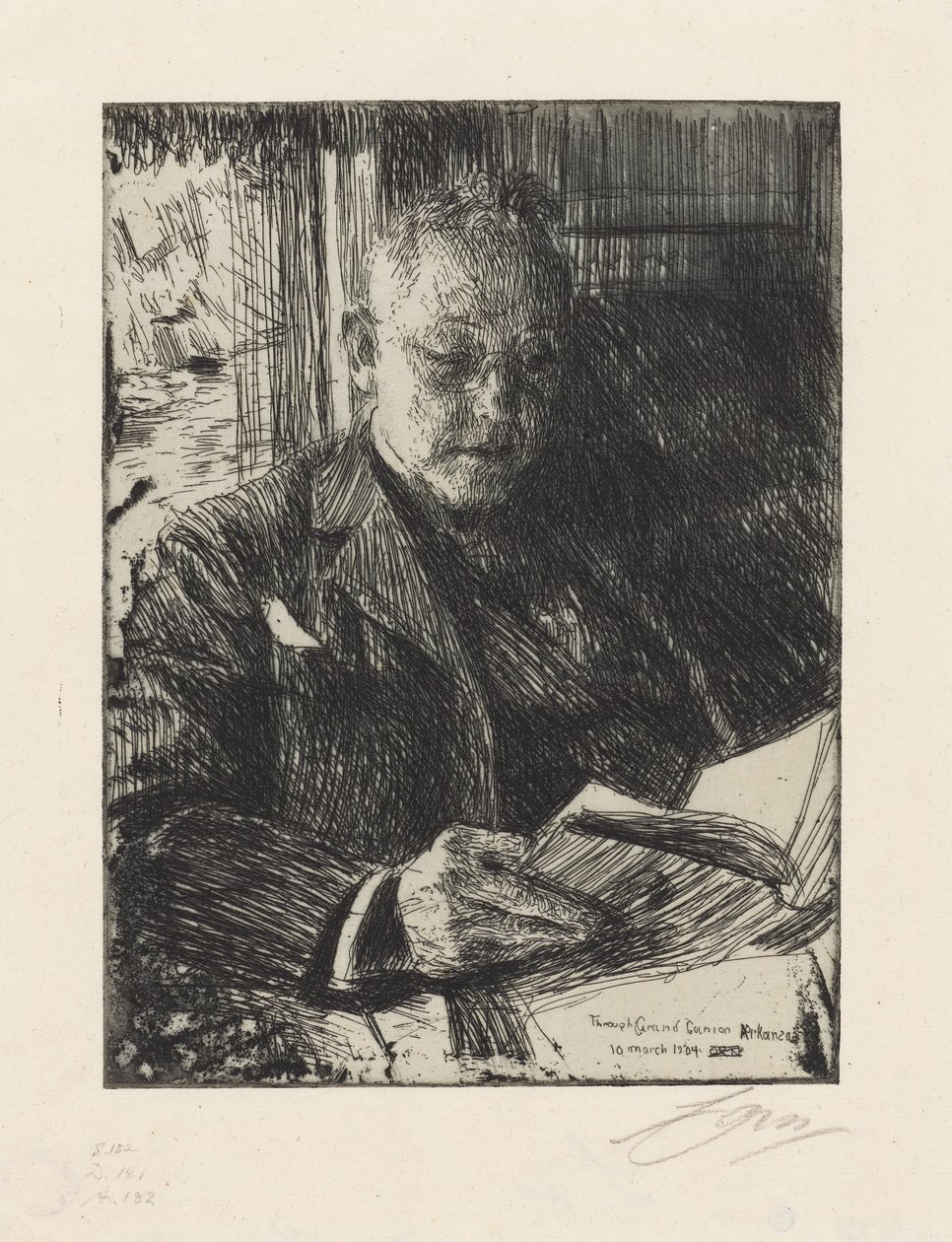 Reisegefährte Herr Ch. Deering von Anders Zorn