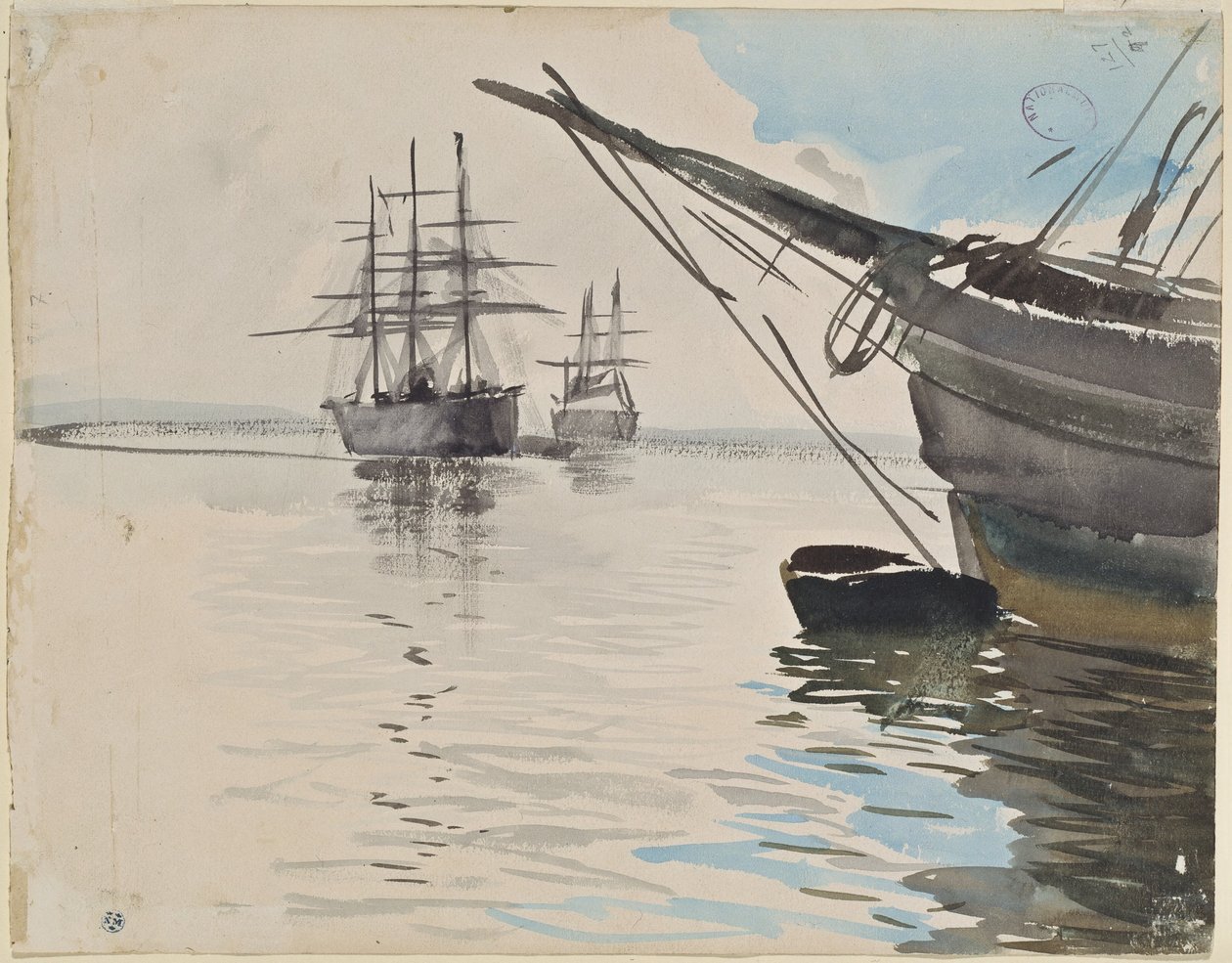 Hafenbild von Anders Zorn