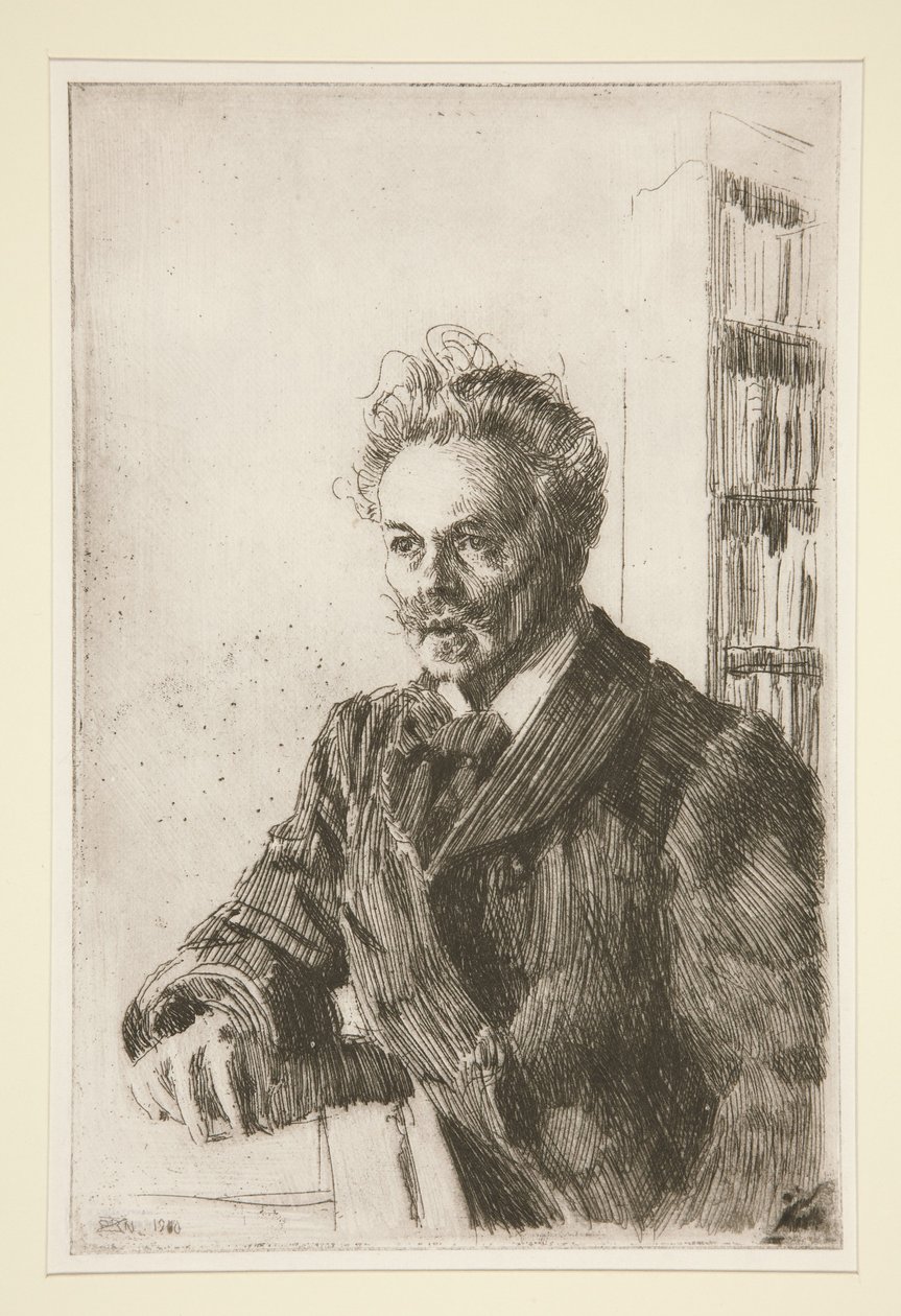 Porträt von August Strindberg von Anders Zorn