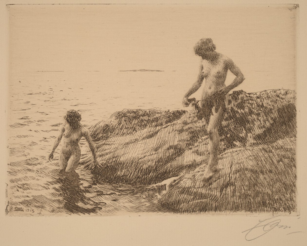 Seaward Skerries von Anders Zorn