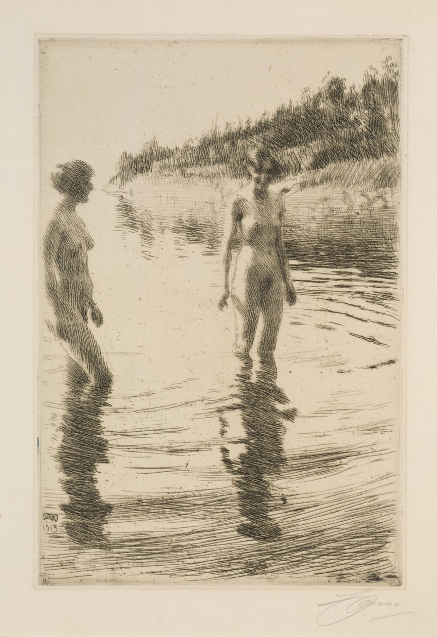 Seichtes Wasser von Anders Zorn