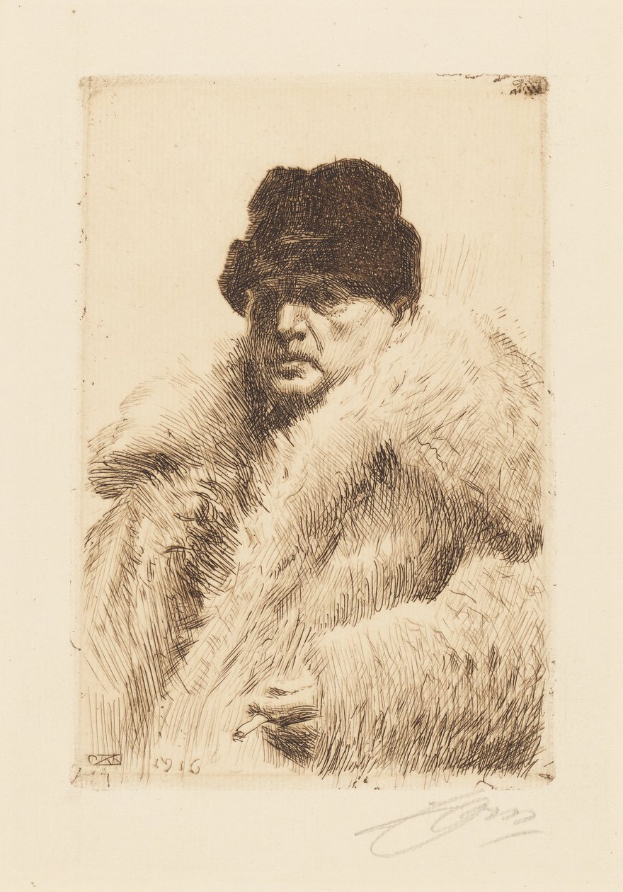 Selbstporträt von Anders Zorn