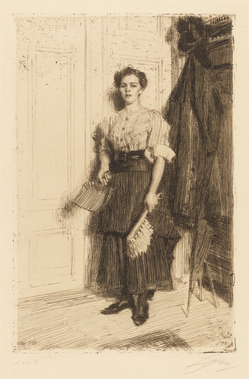 Die Putzfrau von Anders Zorn