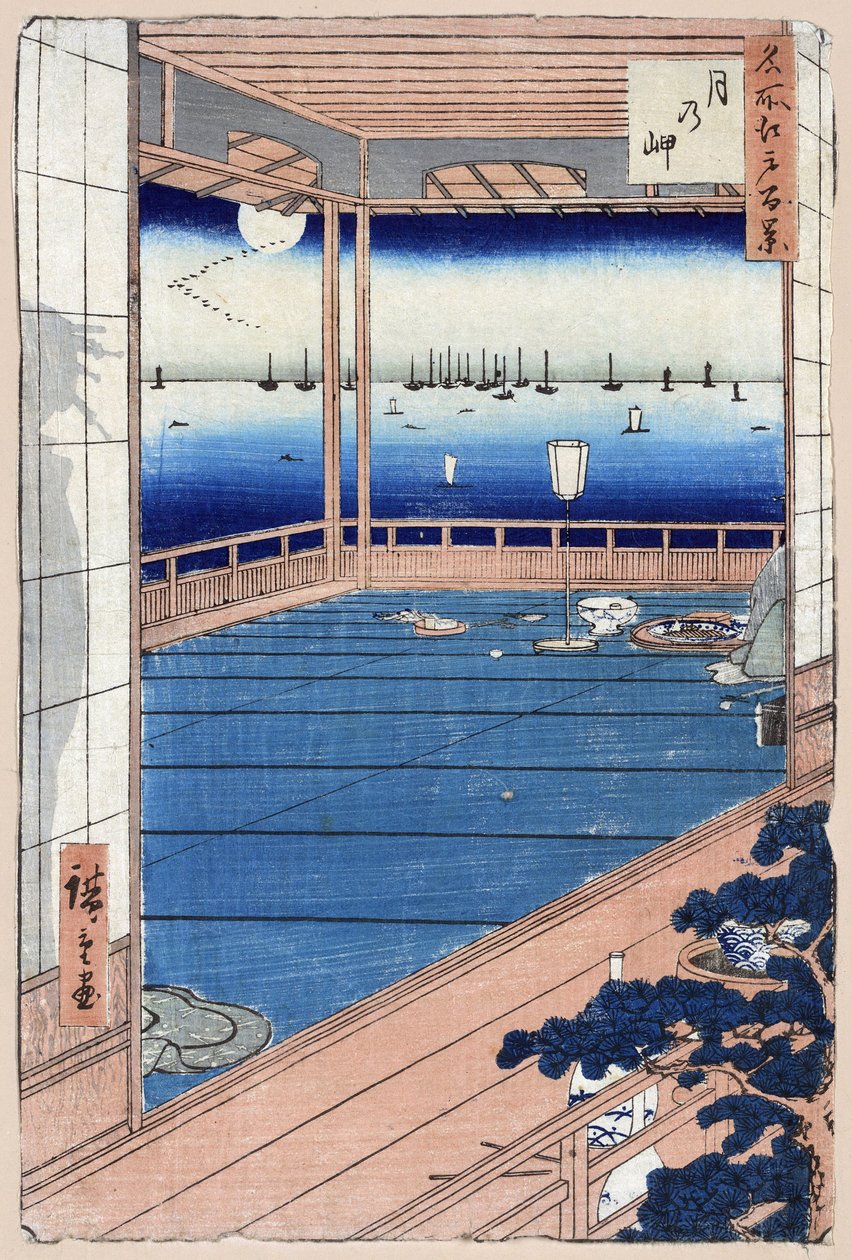 Mondlicht. Hundert berühmte Ansichten von Edo von Ando or Utagawa Hiroshige