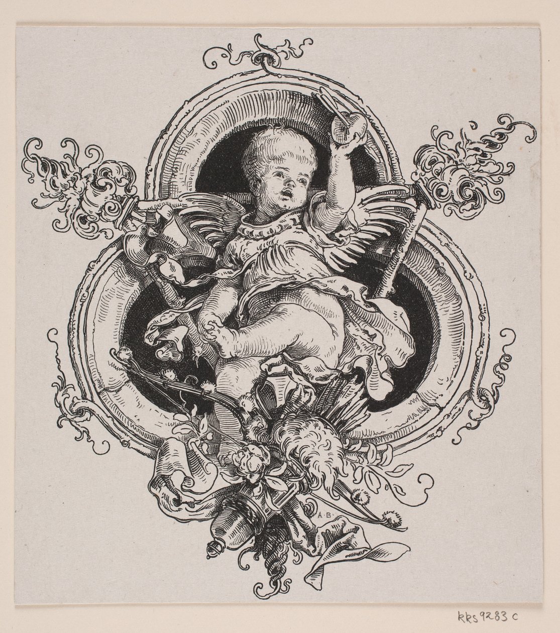 Titelblatt und Vignette zu einer Ausgabe von "Faust", München 1884 von André Bork
