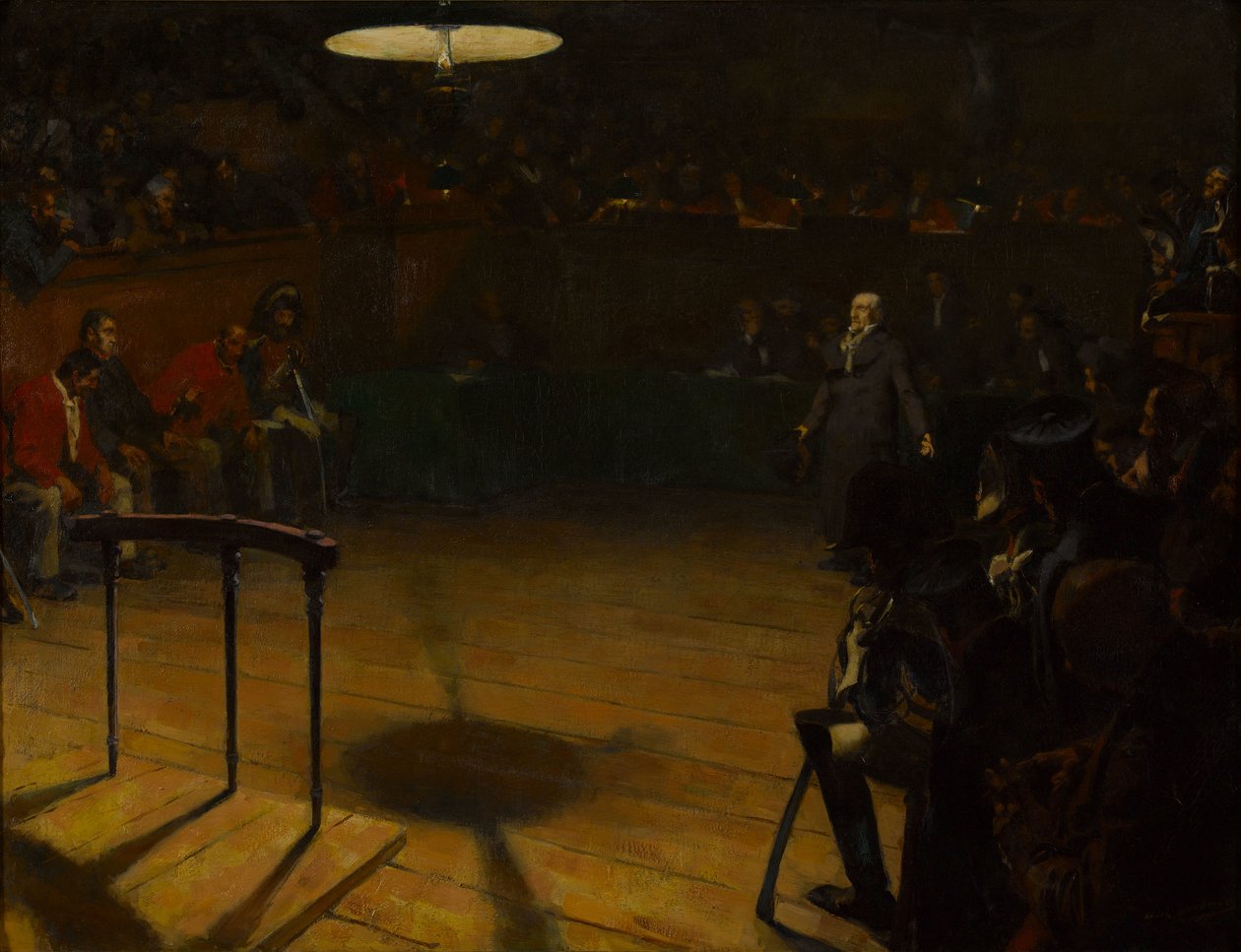 Jean Valjean vor dem Assisengericht in Arras, 1904 von André Victor Édouard Devambez