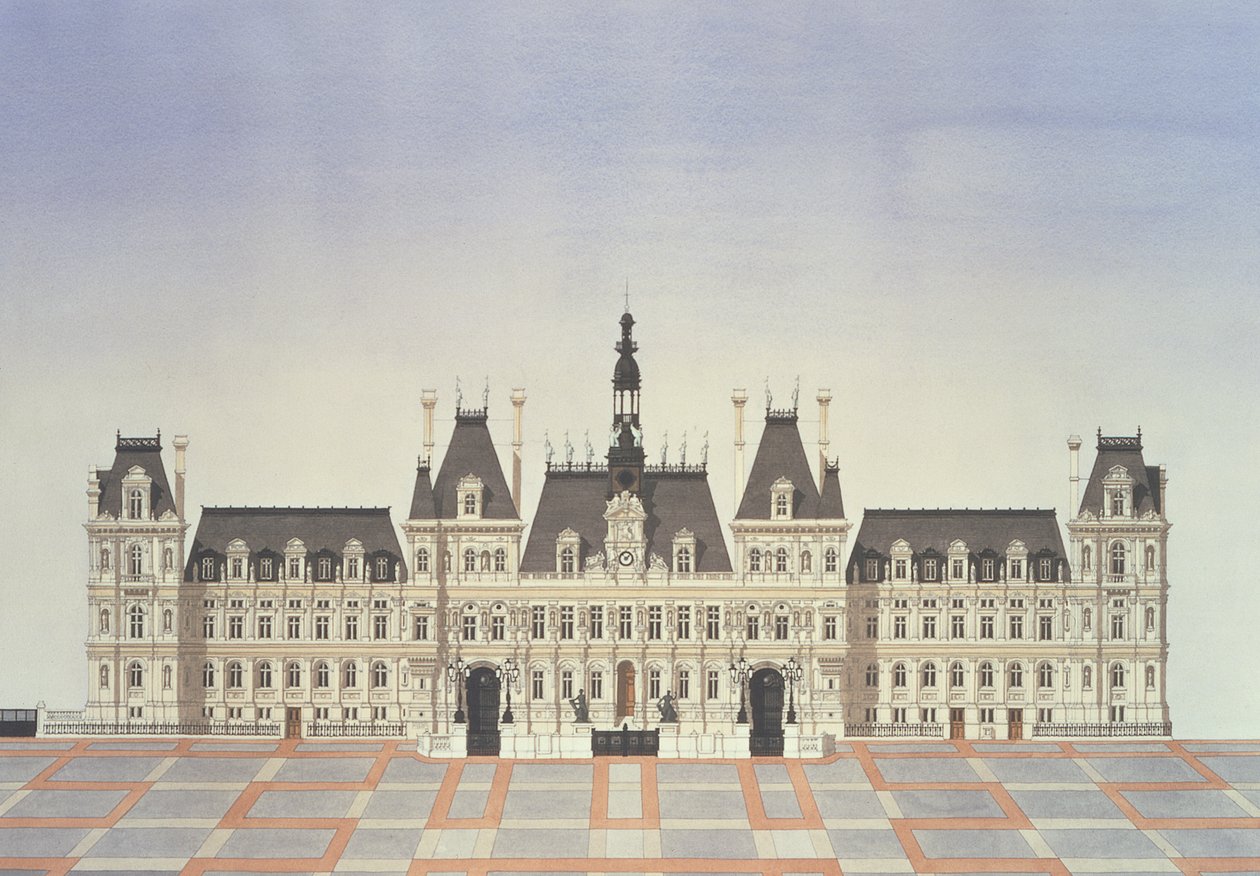Hôtel de Ville, Paris von Andras Kaldor