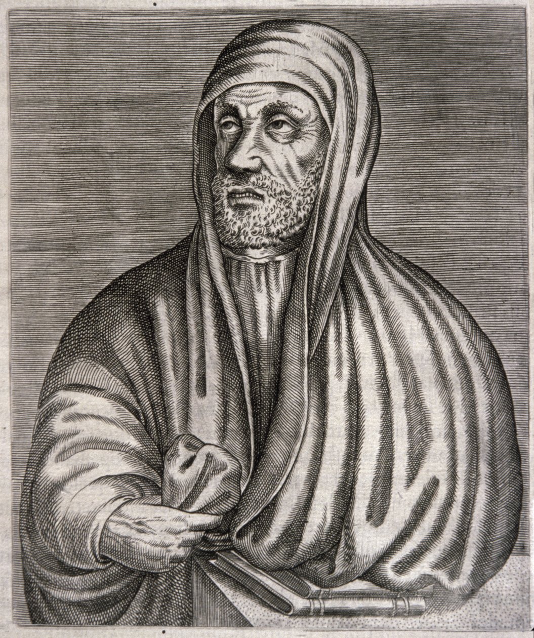Porträt von Abu Ali al-Husain ibn Abdallah ibn Sina genannt Avicenna (Gravur) von Andre (after) Thevet