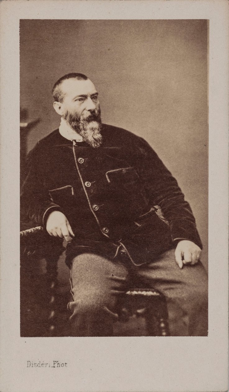 Porträt von Alphonse Karr 1808-1890 von Andre Adolphe Eugene Disderi