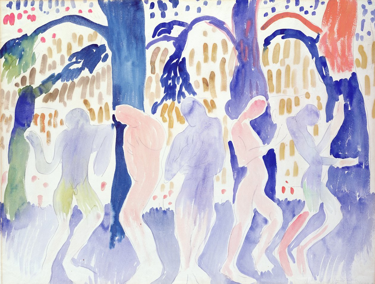 Fünf Akte, ca. 1904-05 von Andre Derain