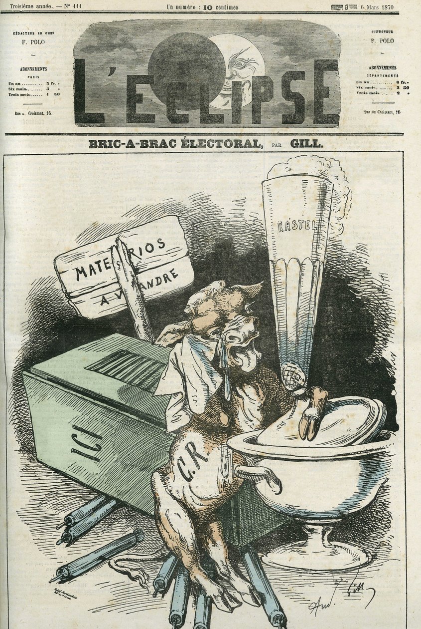 Bric a brac Wahlkampf. Titelblatt in „L