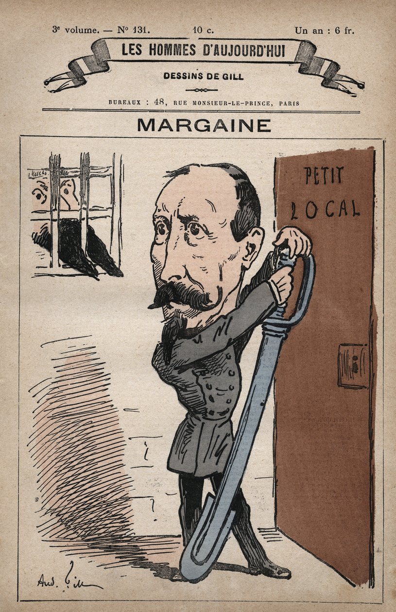 Karikatur von Camille Henri Margaine 1829-1893 aus 