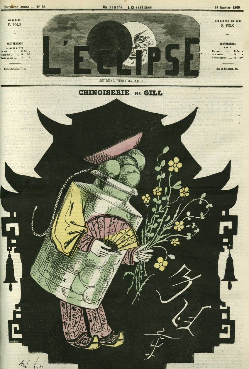 Chinoiserie. Titelblatt in „L