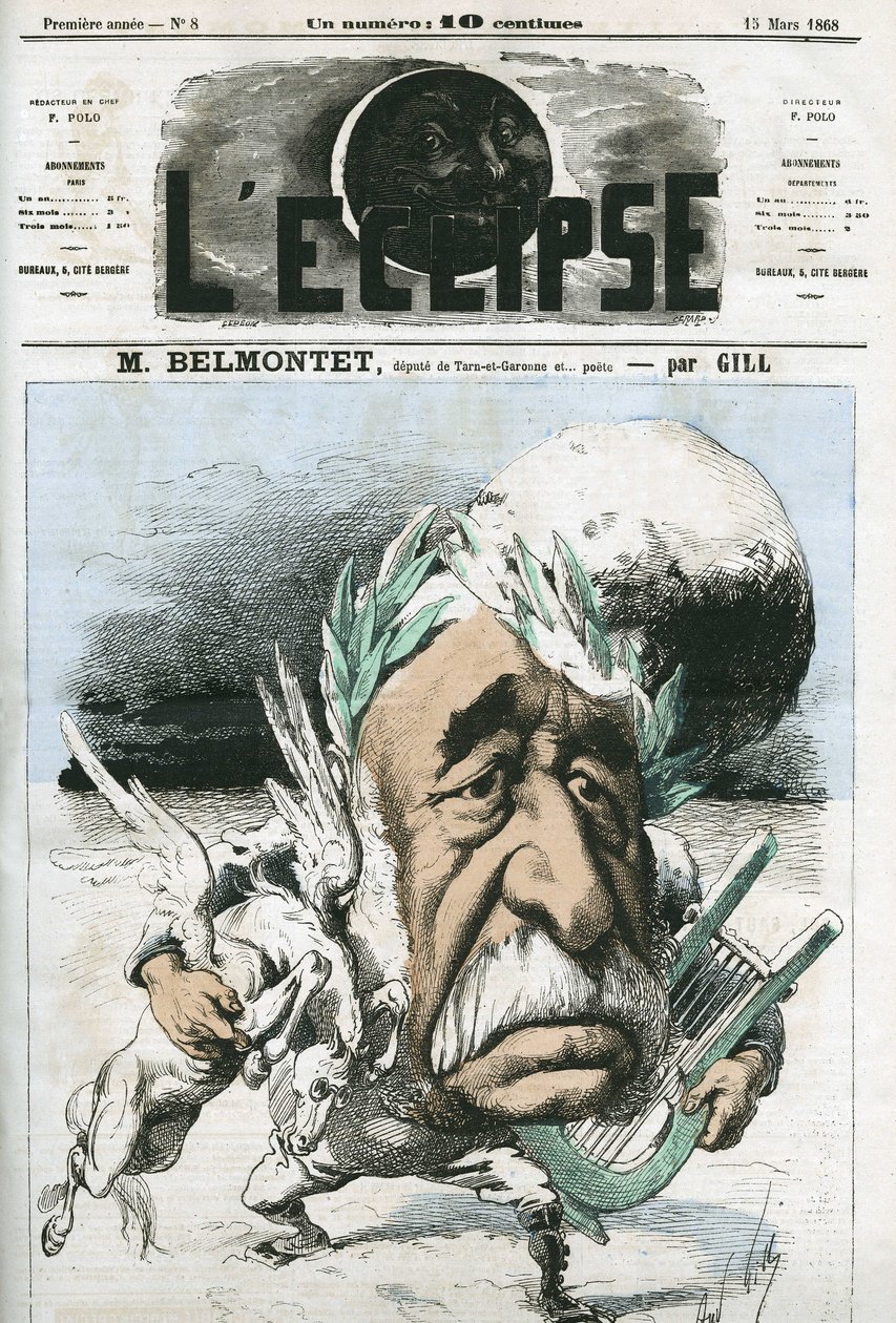Louis Belmontet (1799-1879), französischer Dichter und Politiker. Titelblatt in „L