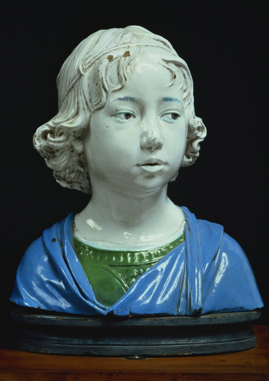 Büste eines jungen Jungen von Andrea Della Robbia