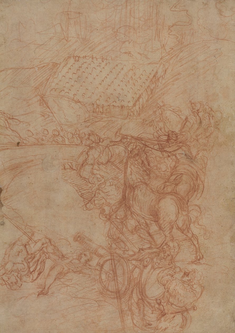 Die Schlacht von Spoleto, um 1575 von Andrea (1539-1614) Vicentino