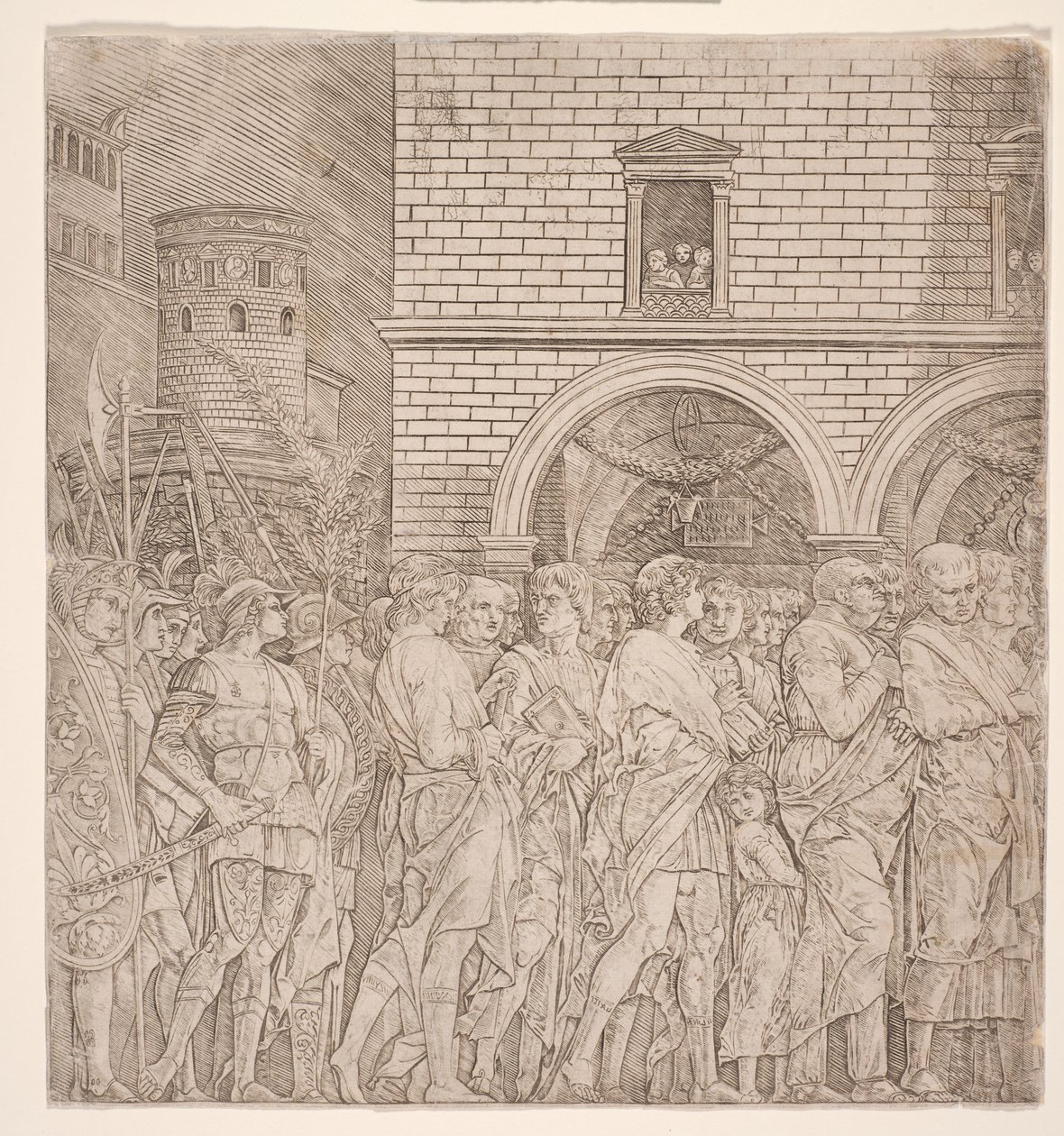 Die Triumphe Caesars: Die Senatoren, ca. 1495 von Andrea (school of) Mantegna