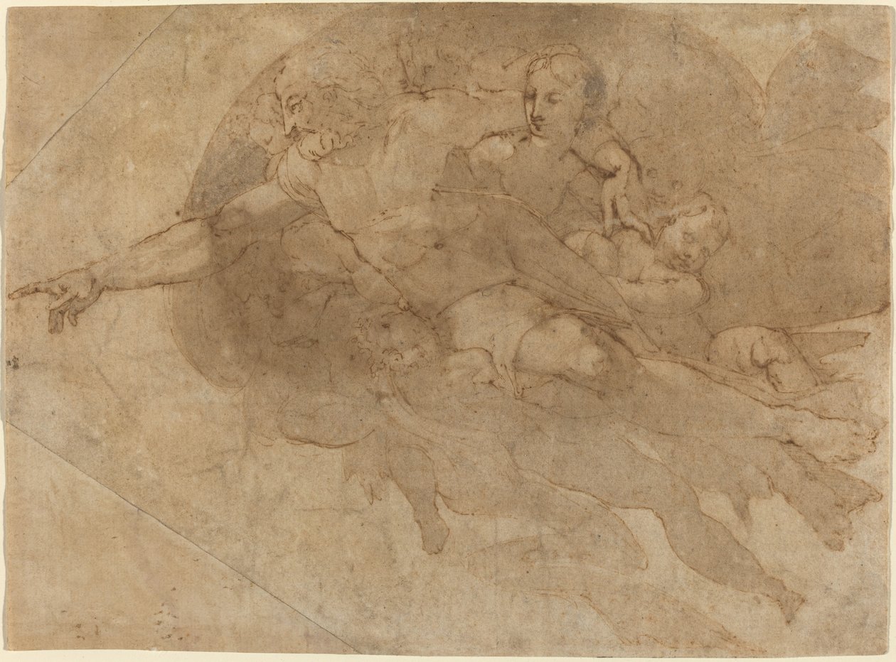 Gottvater in Herrlichkeit von Andrea Boscoli after Michelangelo