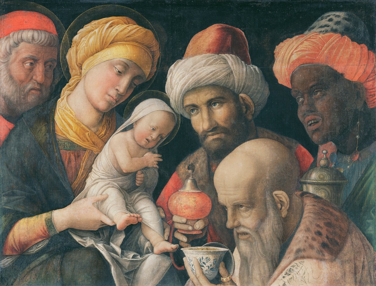 Anbetung der Könige, ca. 1495-1505 von Andrea Mantegna
