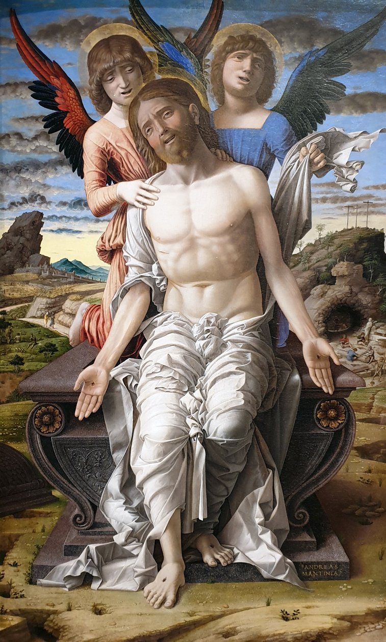 Christus als Schmerzensmann von Andrea Mantegna