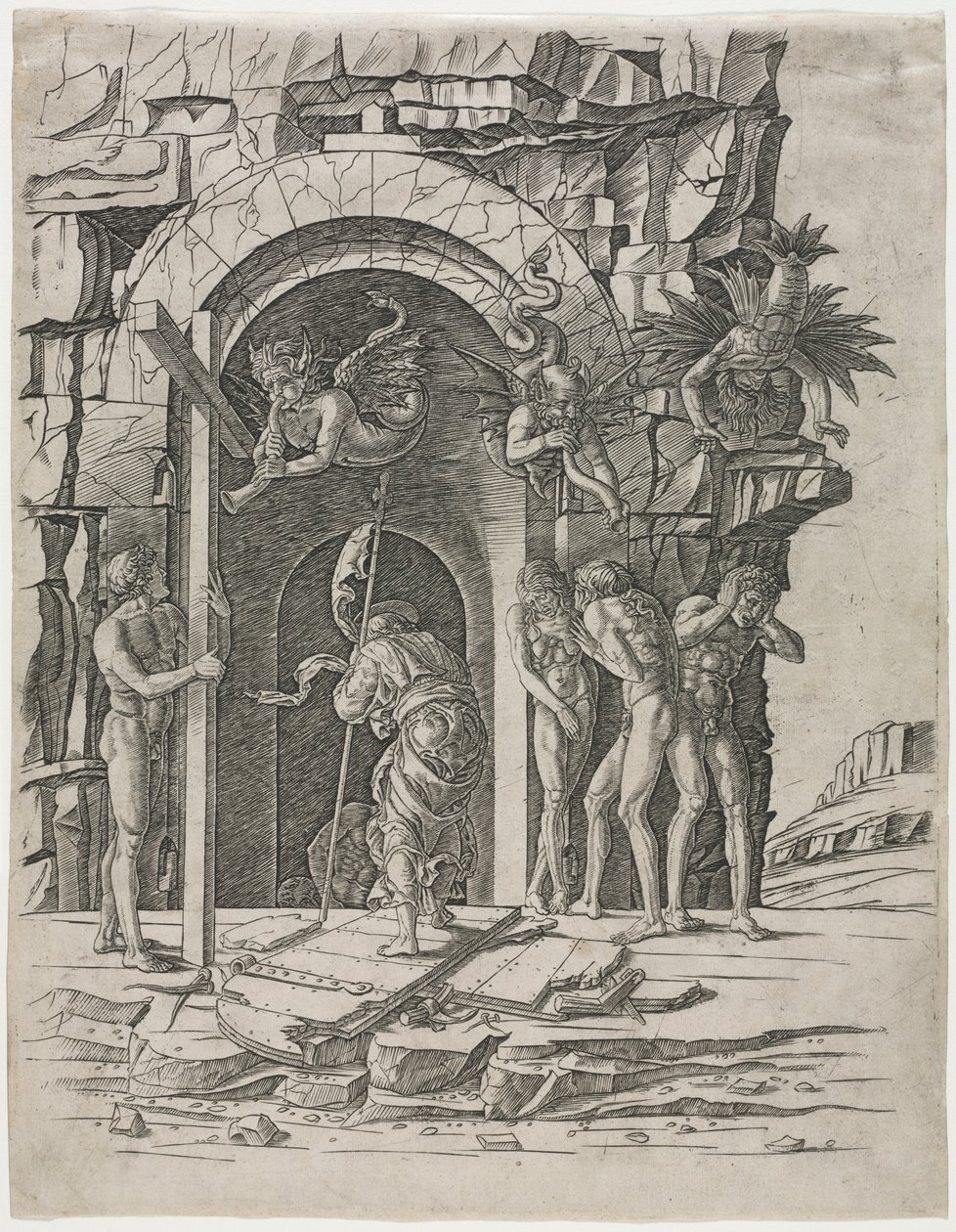 Abstieg in den Limbus, späte 1460er von Andrea Mantegna