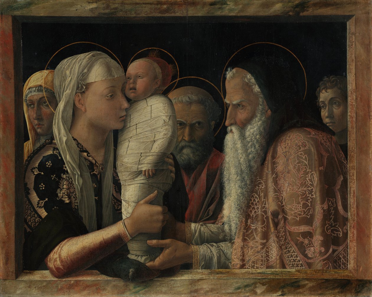 Die Darbringung Christi im Tempel von Andrea Mantegna