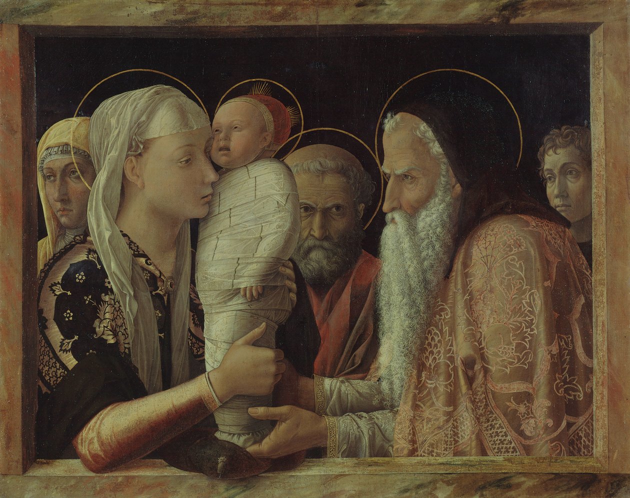 Die Darbringung Christi im Tempel von Andrea Mantegna