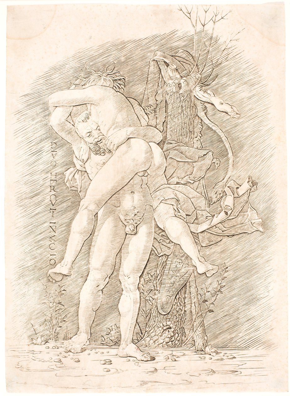 Herkules und Antäus von Andrea Mantegna