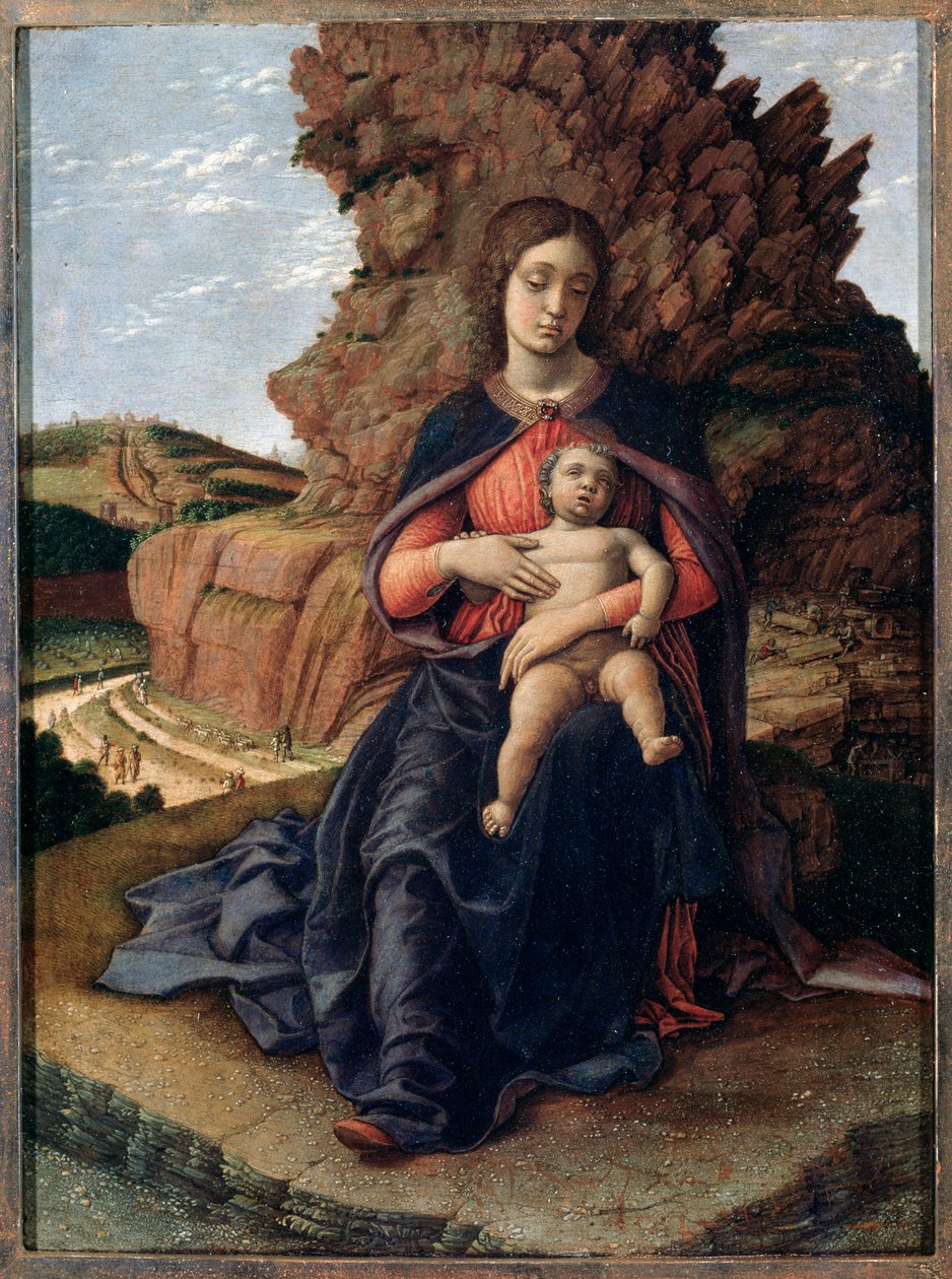 Madonna der Höhlen von Andrea Mantegna