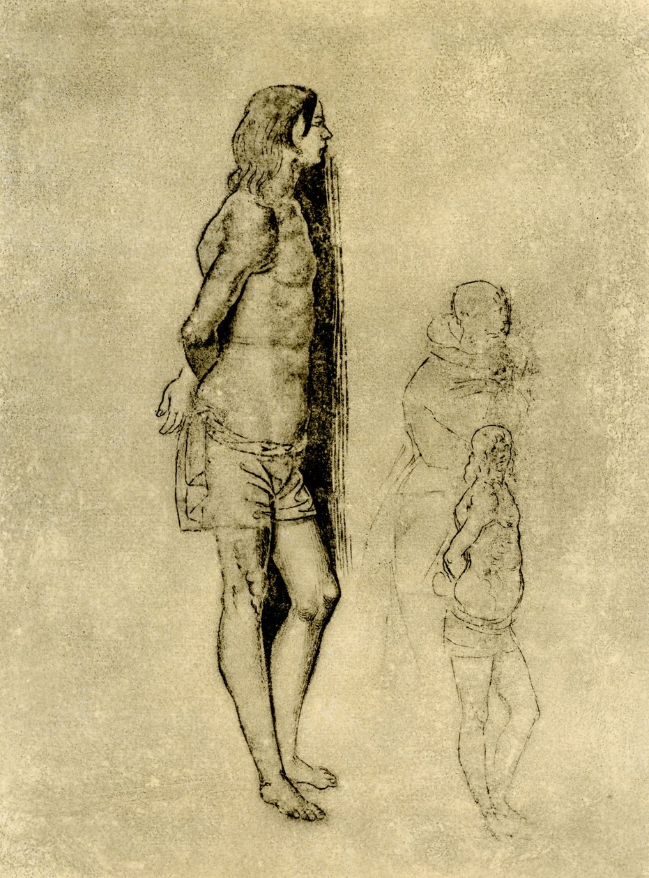 Studie zu St. Sebastian für das Gemälde in Bergamo von Andrea Previtali