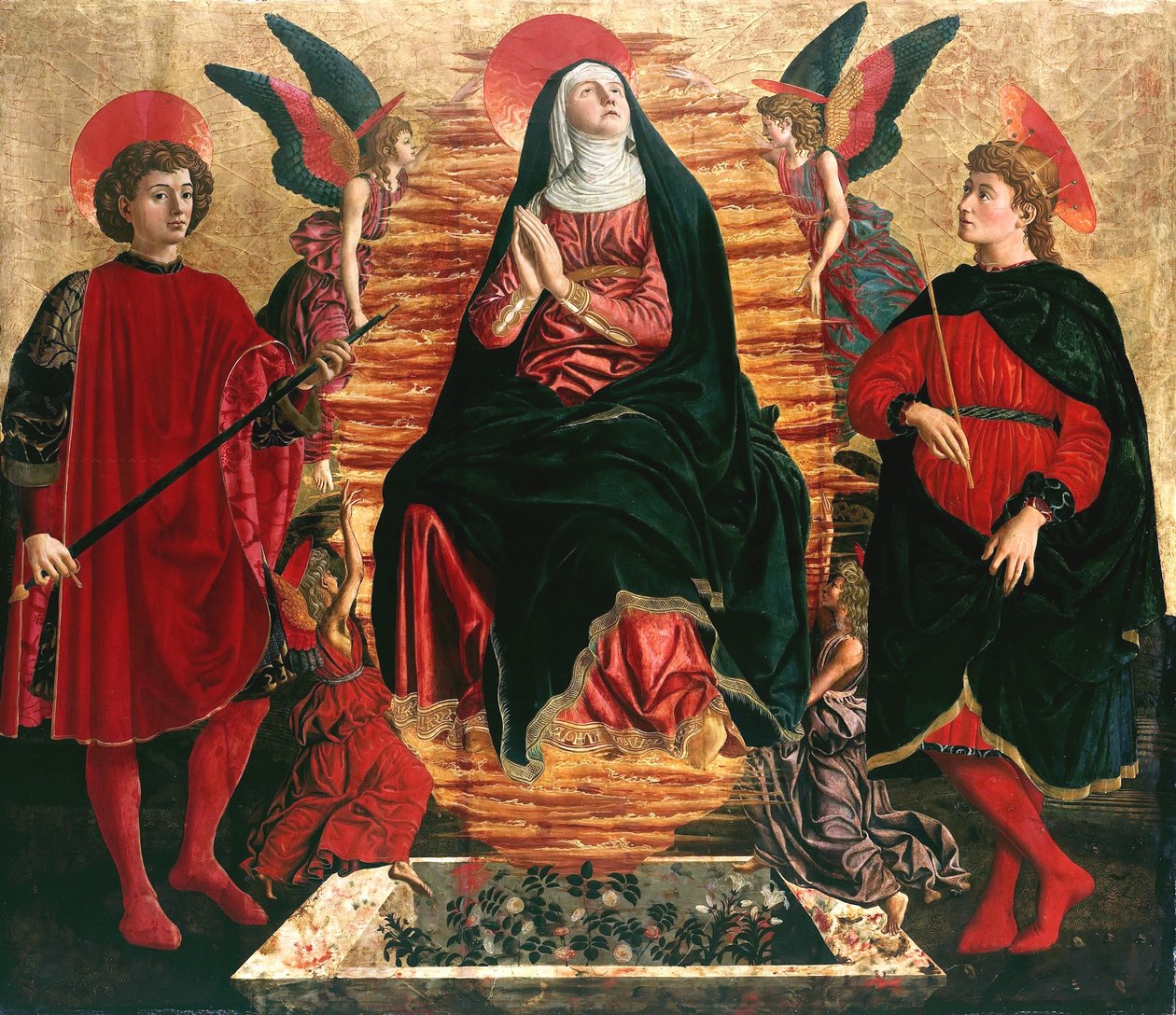 Mariä Himmelfahrt mit den Heiligen Minias und Julian von Andrea del Castagno