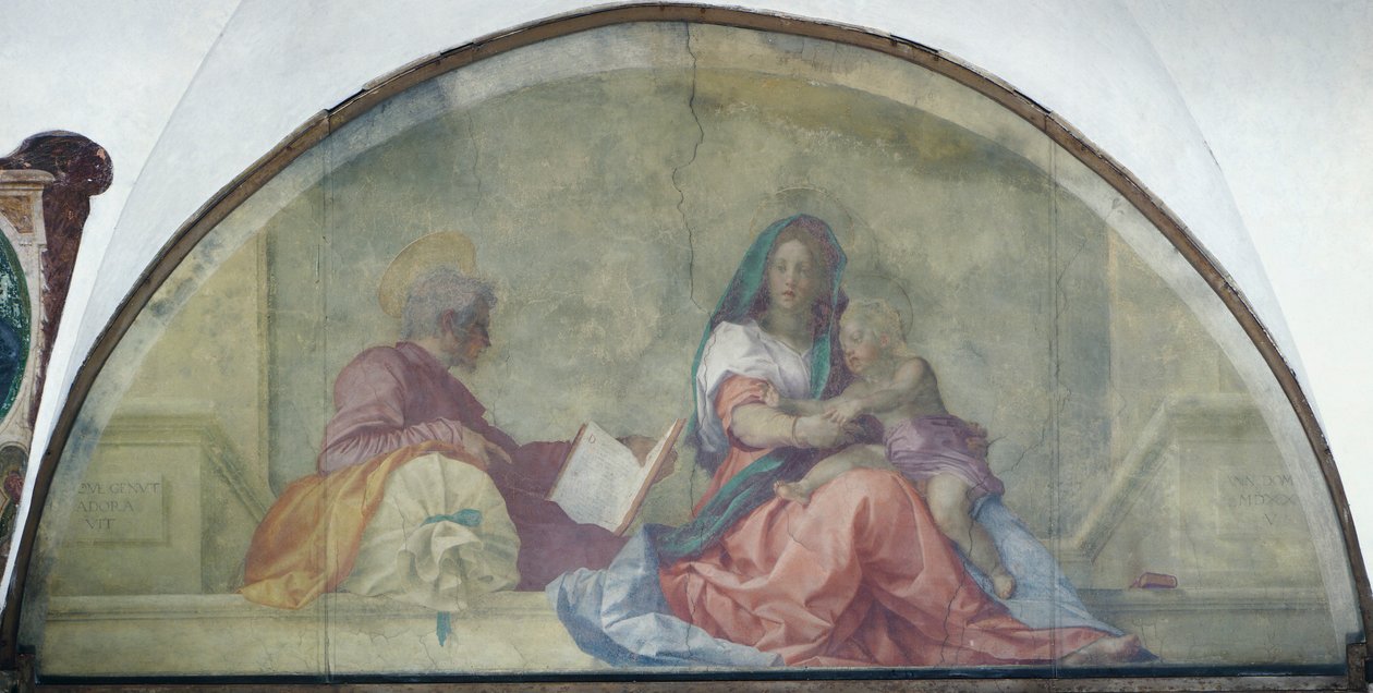 Lunette mit Madonna del Sacco von Andrea del Sarto