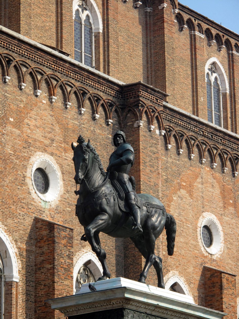 Reiterstatue des Condottiere Colleoni von Andrea del Verrocchio von Andrea del Verrocchio