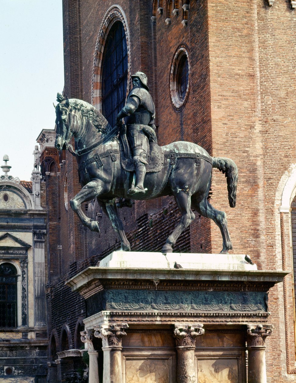 Reiterstatue des Condottiere Colleoni von Andrea del Verrocchio von Andrea del Verrocchio