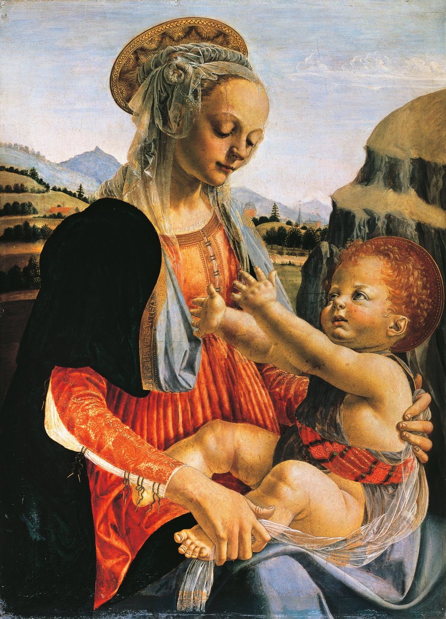 Madonna mit Kind, ca. 1470 von Andrea del Verrocchio
