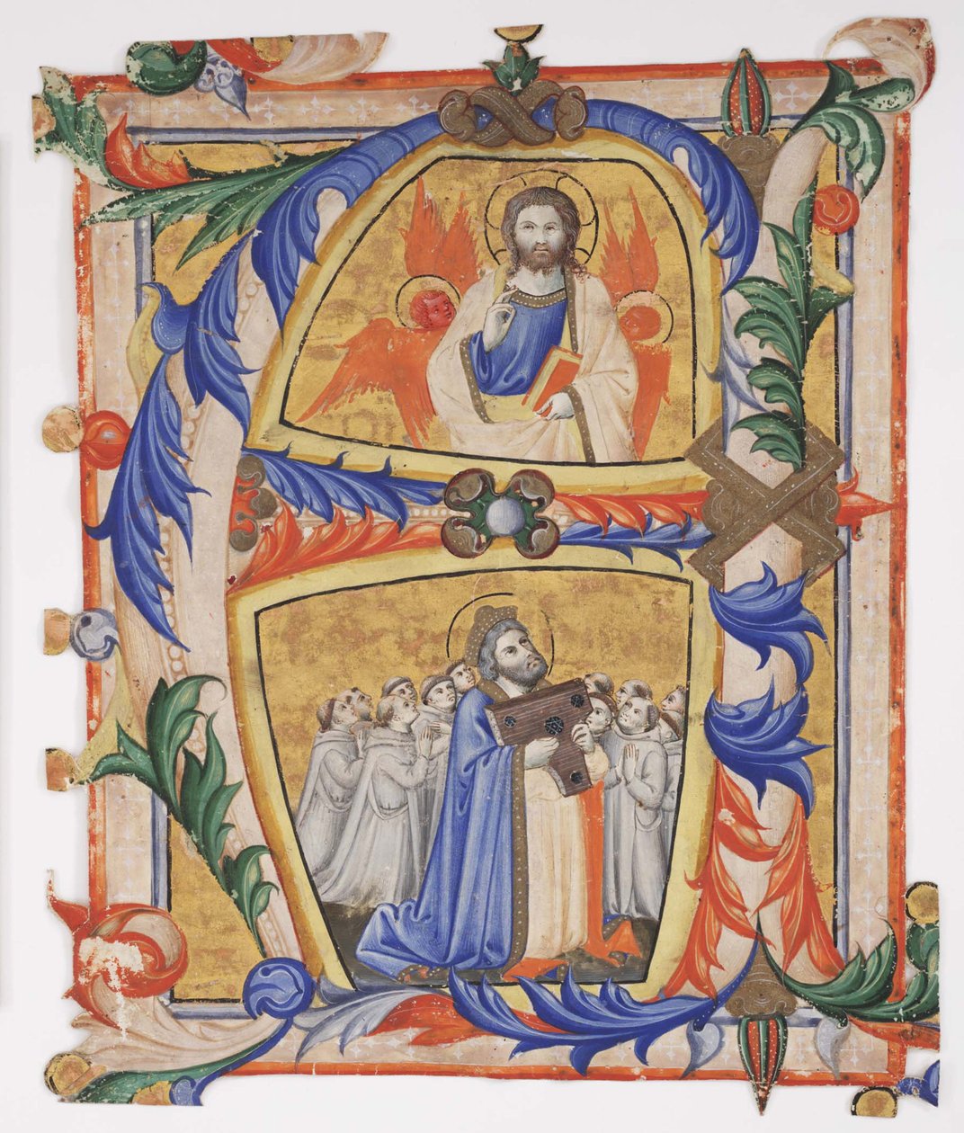 Christus erscheint David und einer Gruppe von Kamaldulensermönchen, 1390-1410 von Andrea di Bartolo