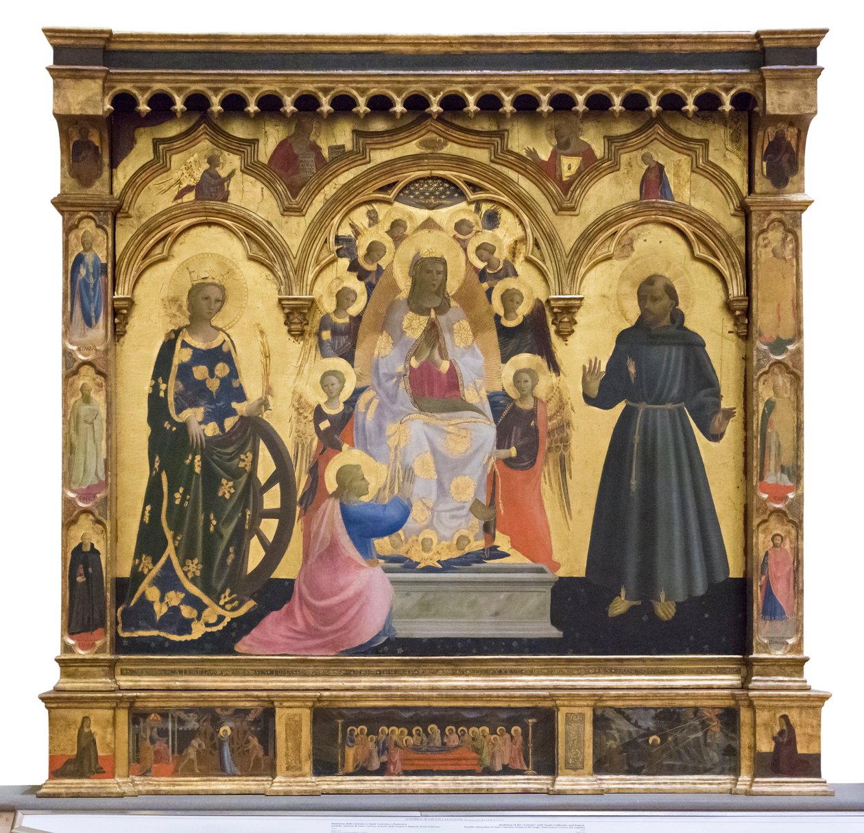 Madonna des Cintola mit der heiligen Katharina und Franziskus von Andrea di Giusto Manzini