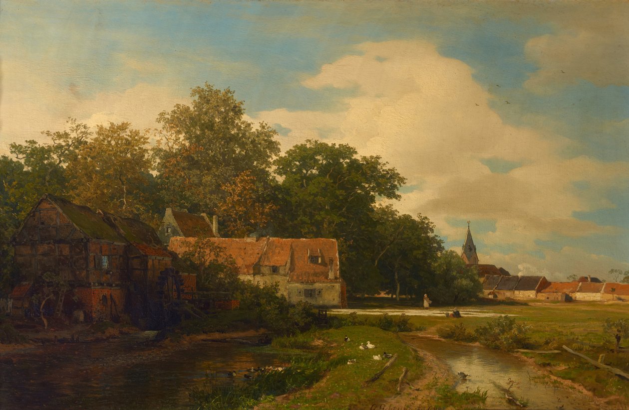Westfälische Mühle von Andreas Achenbach