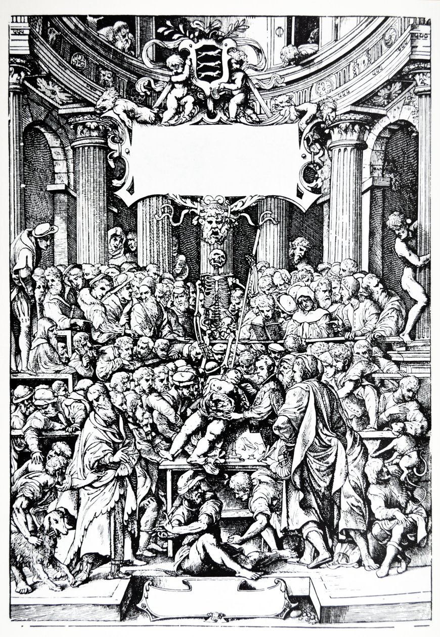 Die Platten aus dem Epitome der De Humani Corporis Fabrica von Andreas Vesalius