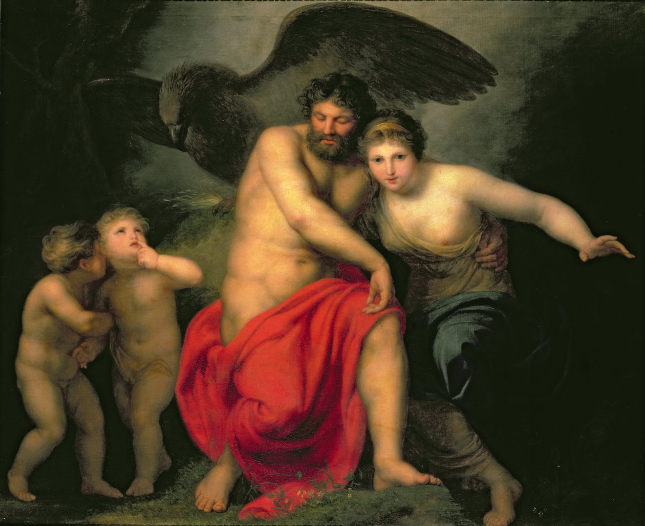 Zeus und Hera auf dem Berg Ida, 1775 von Andreas or Andries Lens