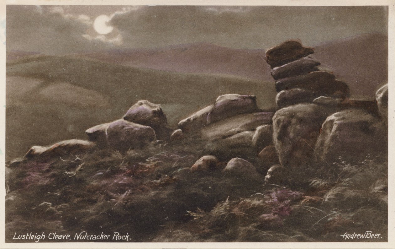 Dartmoor: Lustleigh Cleave, Nutcracker Rock von Andrew Beer