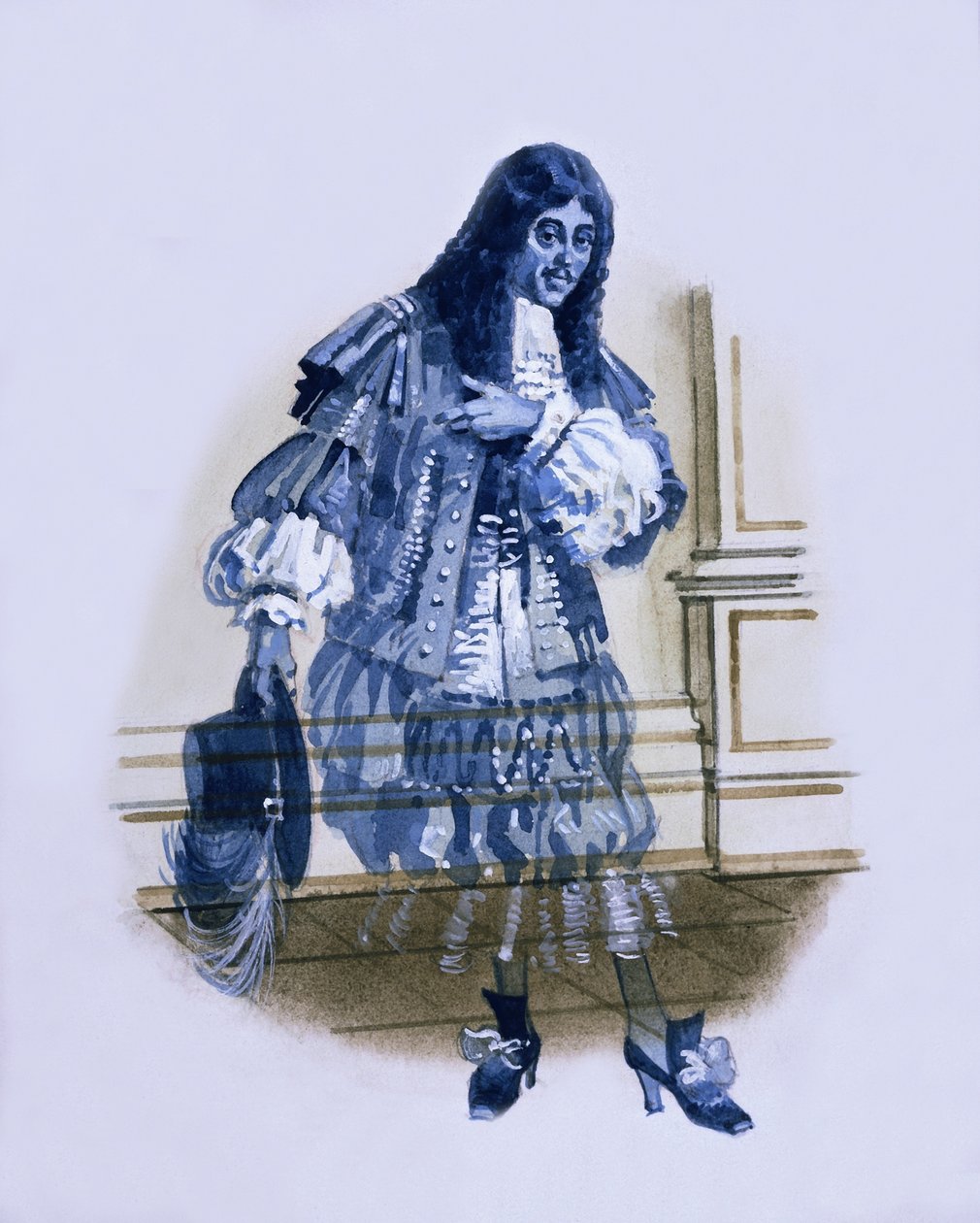Geist, von einigen als George Villiers, 2. Herzog von Buckingham, angesehen von Andrew Howat