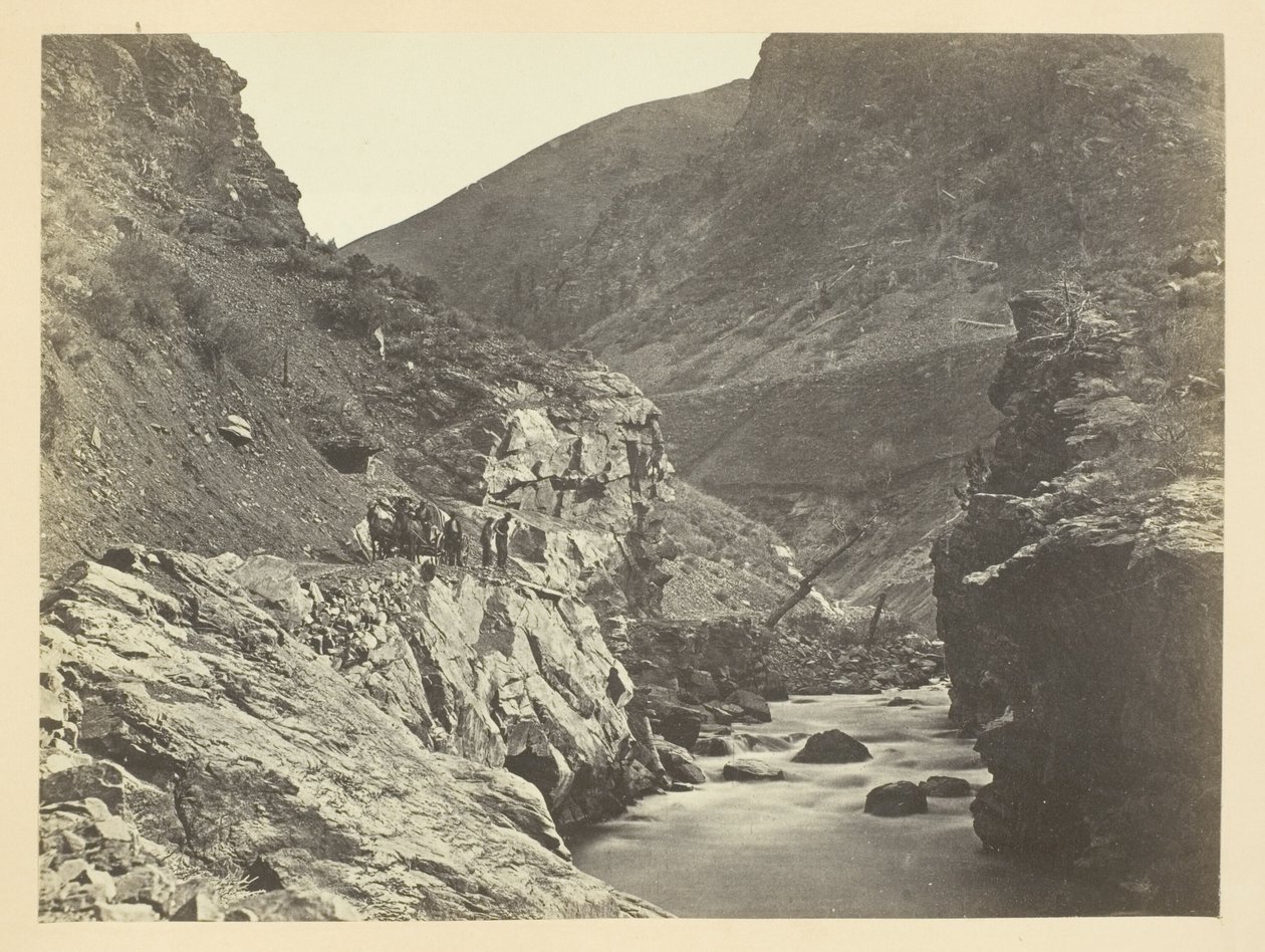 Teufelstor, (von unten) Weber Canon, Wasatch-Gebirge von Andrew Joseph Russell