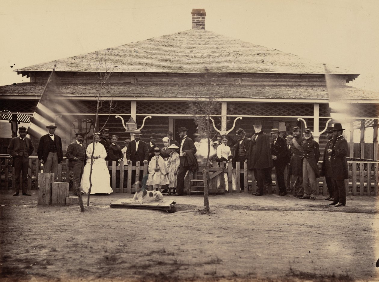 Tafel 11. General Grant und Gefolge bei Fort Sanders, 1869 von Andrew Joseph Russell