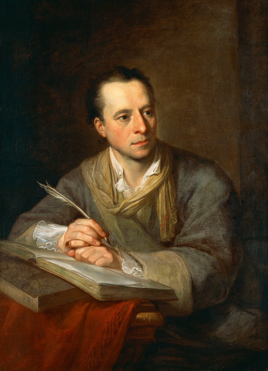 Porträt von Johann Joachim Winckelmann von Angelica Kauffmann