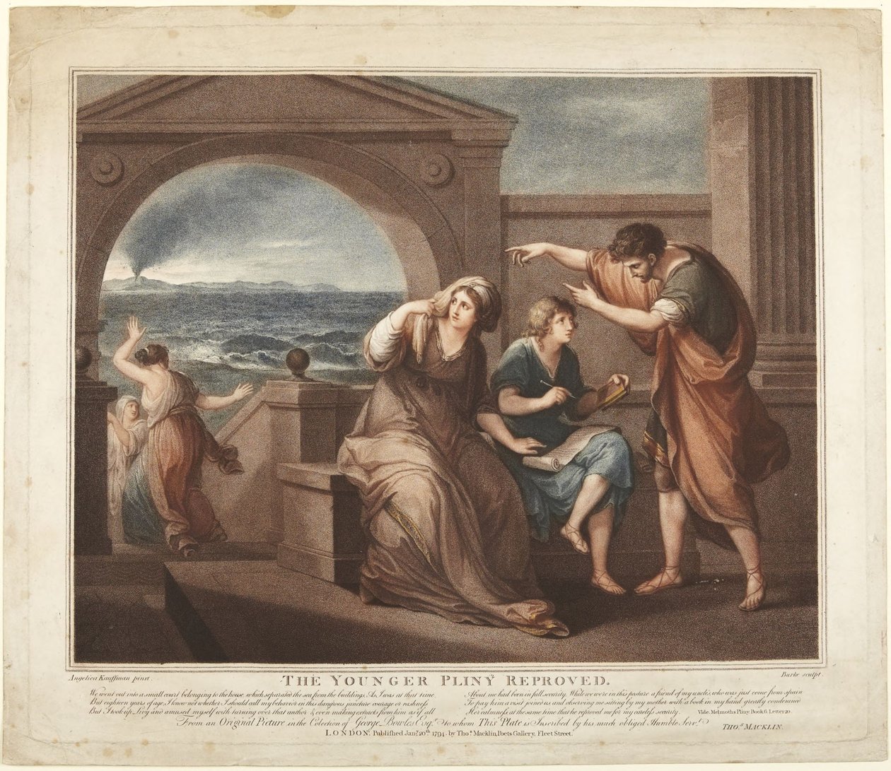 Der jüngere Plinius wird getadelt von Angelica Kauffmann