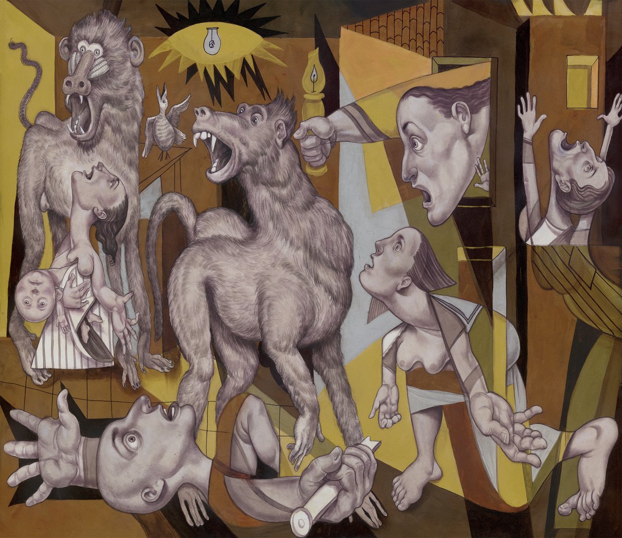 Der Guereza Guernica, 2018 von Anita Kunz