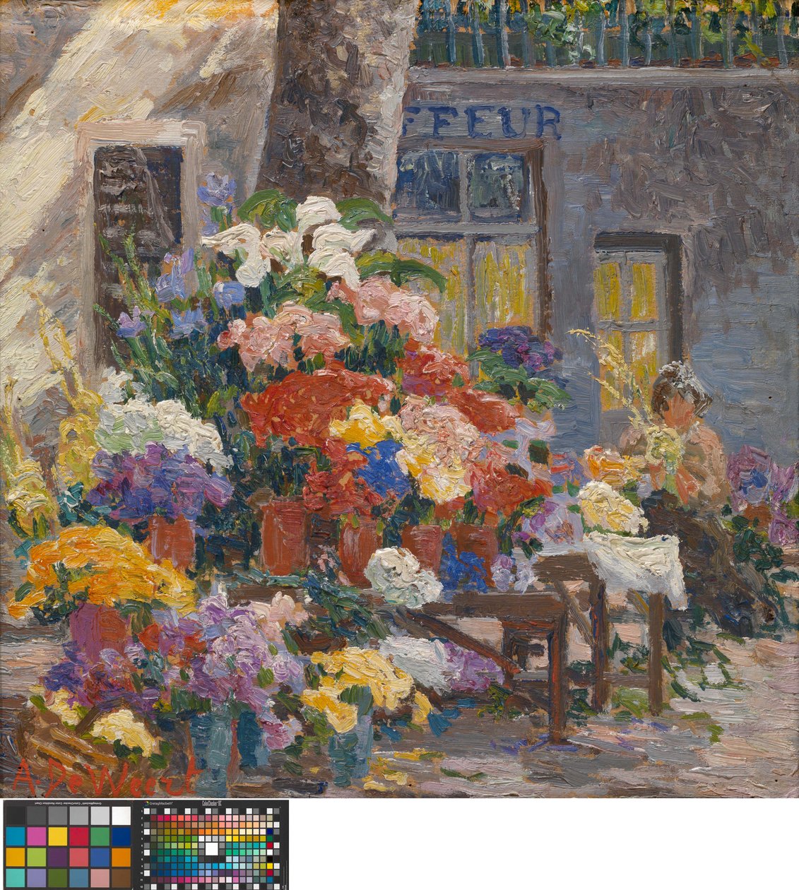 Blumenmarkt in Menton (Côte d’Azur) von Anna de Weert