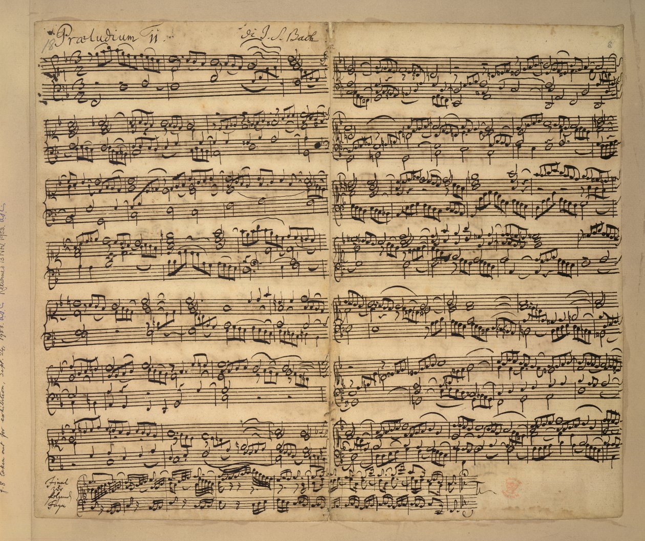 F-Dur Präludium, Das Wohltemperierte Klavier, Buch 2, von Johann Sebastian Bach von Anna Magdalena Bach